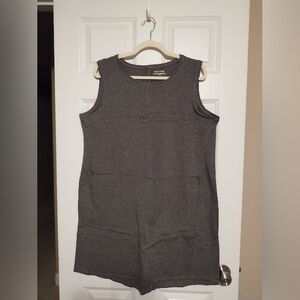 Eileen Fisher Charcoal Gray Sleeveless Knit Dress